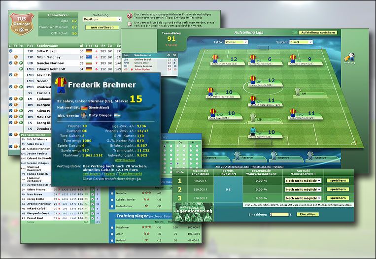 Den Online Fussball Manager gratis im Browser spielen