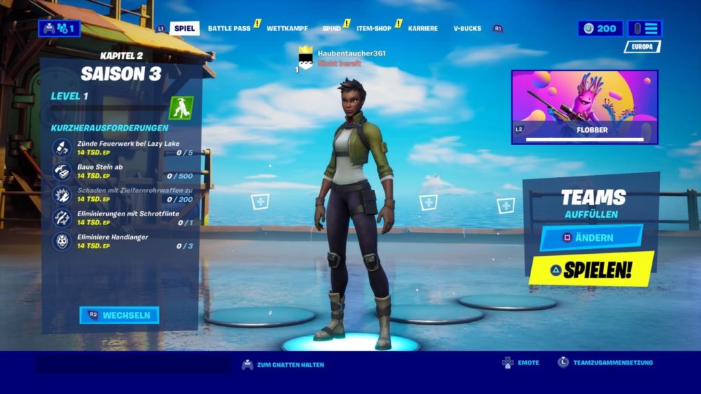 Fortnite Lobby