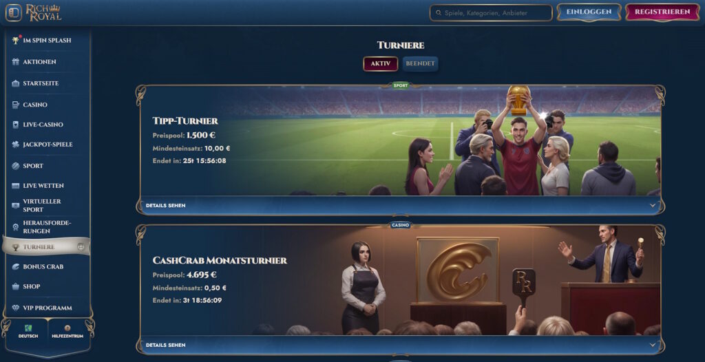 richroyal casino turniere