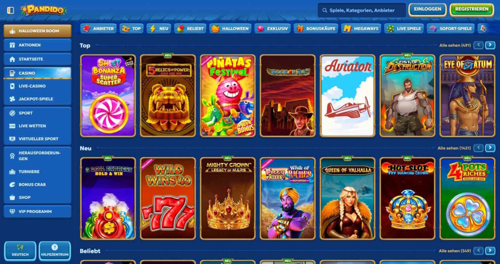 pandido slotautomaten