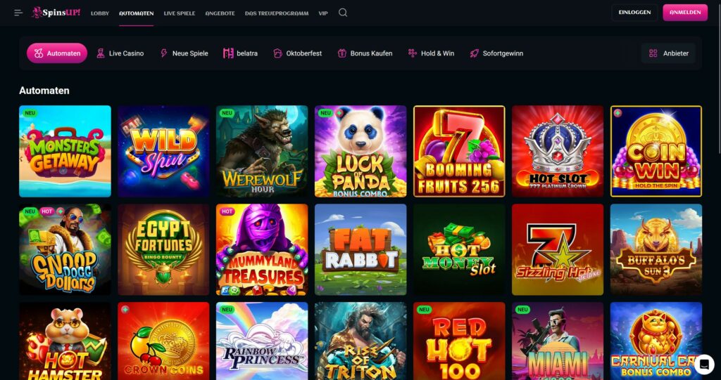 spinsup casino automatenspiele