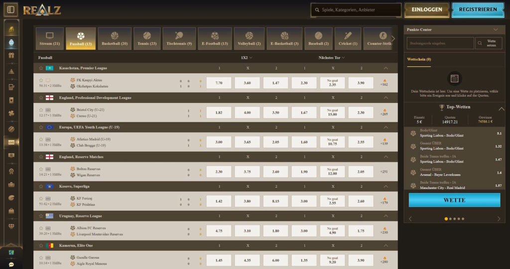 realz live wetten