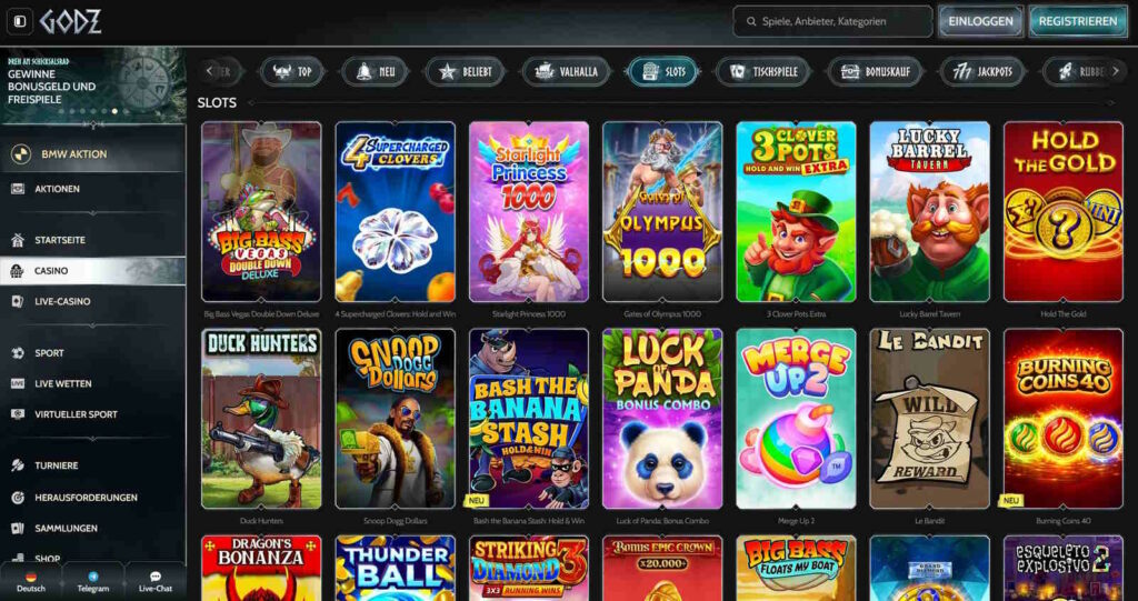 godz casino slots