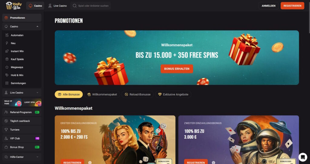 Hollywin Bonus